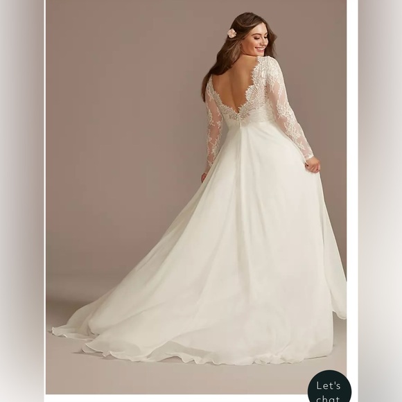 David’s Bridal 18W altered bridal gown, wedding dress - Picture 2 of 3